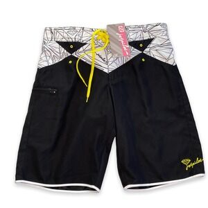 Jetpilot Shorts Womens  31 x 10 Board Swim Flawless Rides Dimond Collection NWT